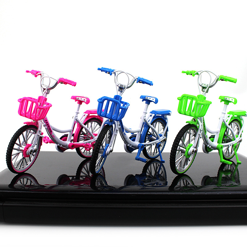 New Cross-Border Creative Alloy Simulation Bike Model Ornaments Mini Bicycle Toy Model Collection Gift