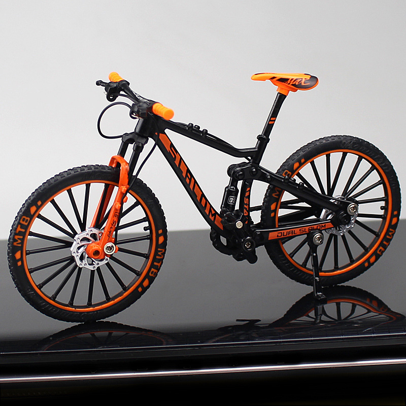 New Cross-Border Creative Alloy Simulation Bike Model Ornaments Mini Bicycle Toy Model Collection Gift