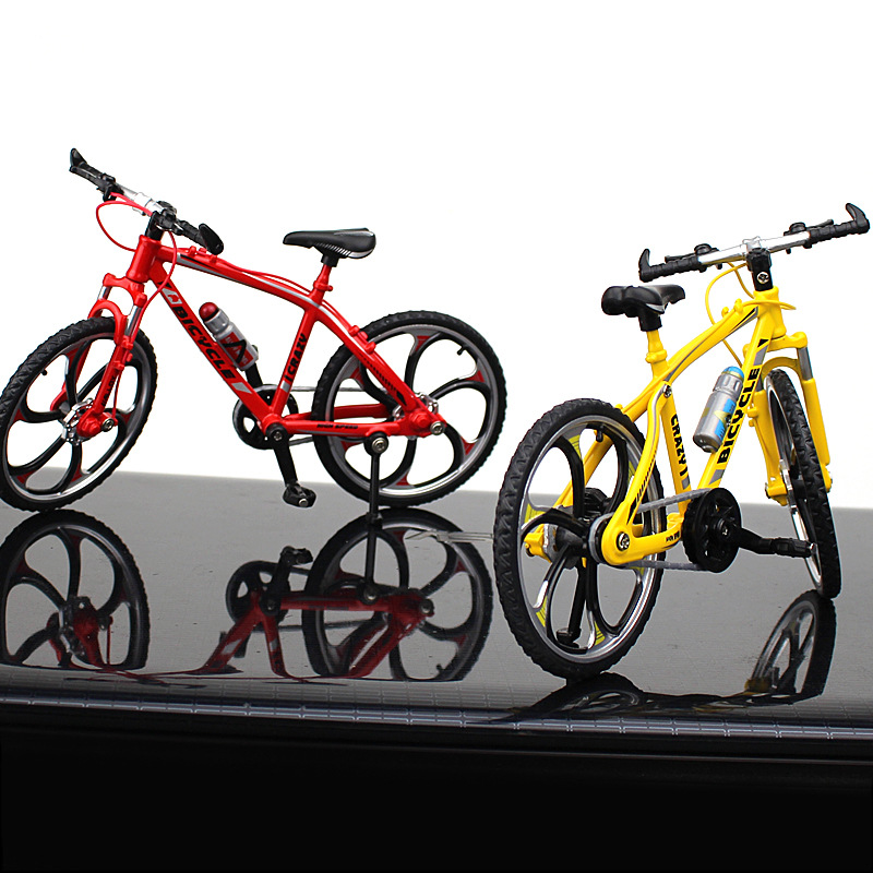 New Cross-Border Creative Alloy Simulation Bike Model Ornaments Mini Bicycle Toy Model Collection Gift