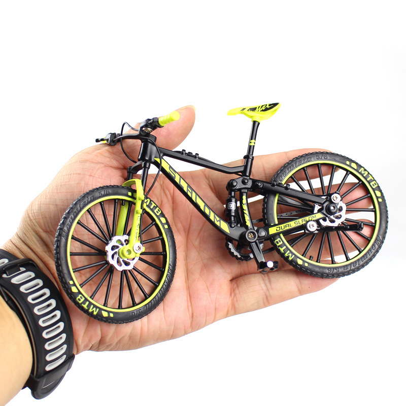 New Cross-Border Creative Alloy Simulation Bike Model Ornaments Mini Bicycle Toy Model Collection Gift