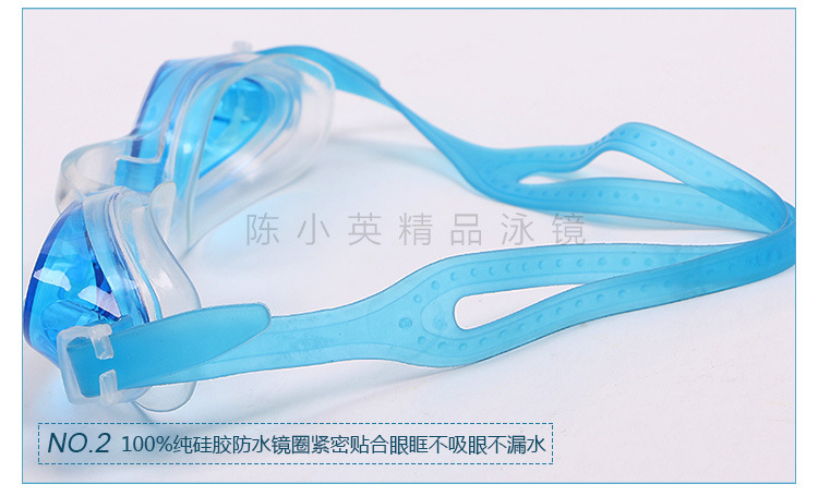 Manufacturers direct high - end environmental protection PVC multi - color optional fashion waterproof and anti - fog swimming goggles with waterproof earplugs