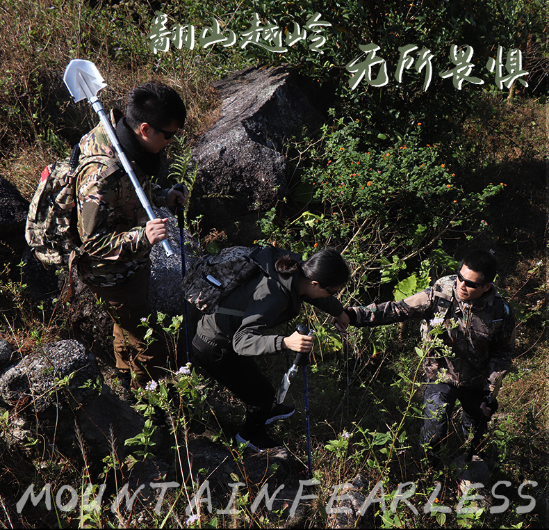 Datang Factory Direct Sales Outdoor Multifunctional Folding Military Shovel Military Shovel Fishing Shovel Camping Tool Shovel