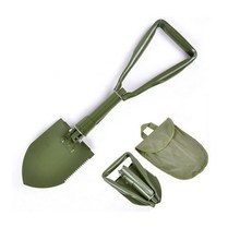 Aluminum Alloy Shovel Car off-Road Small Shovel Outdoor Folding Winter Snow Shovel Travel Tools Car Supplies Wholesale