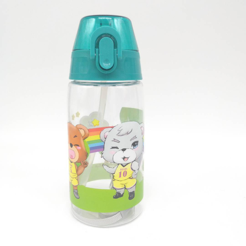 500m colorful creative new lock spring straw children's sports cup drop resistant sports kettle with handle 500m colorful creative new lock spring straw children's sports cup drop resistant sports kettle with handle