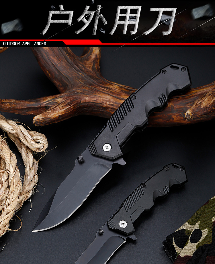 Modern  Large and Small Number Folding Knife Field Survival Multi-Function Folding Knife Self-Defense Outdoor Knife