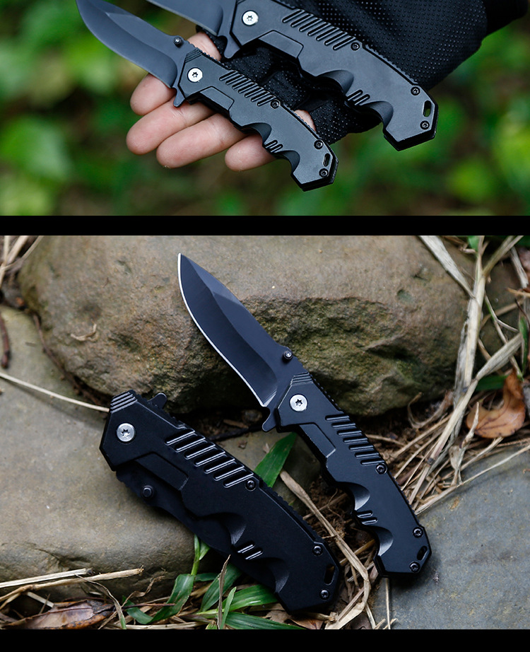 Modern  Large and Small Number Folding Knife Field Survival Multi-Function Folding Knife Self-Defense Outdoor Knife