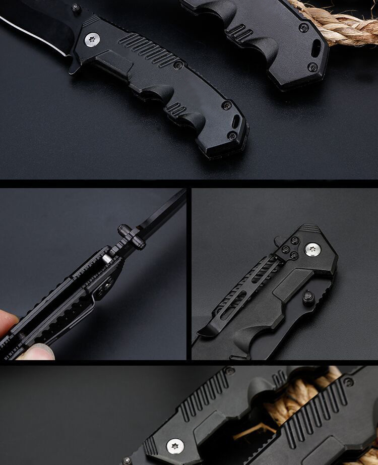 Modern  Large and Small Number Folding Knife Field Survival Multi-Function Folding Knife Self-Defense Outdoor Knife