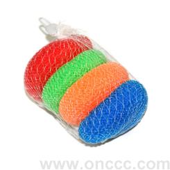 Clean tennis ball clean piece of plastic cleaning ball