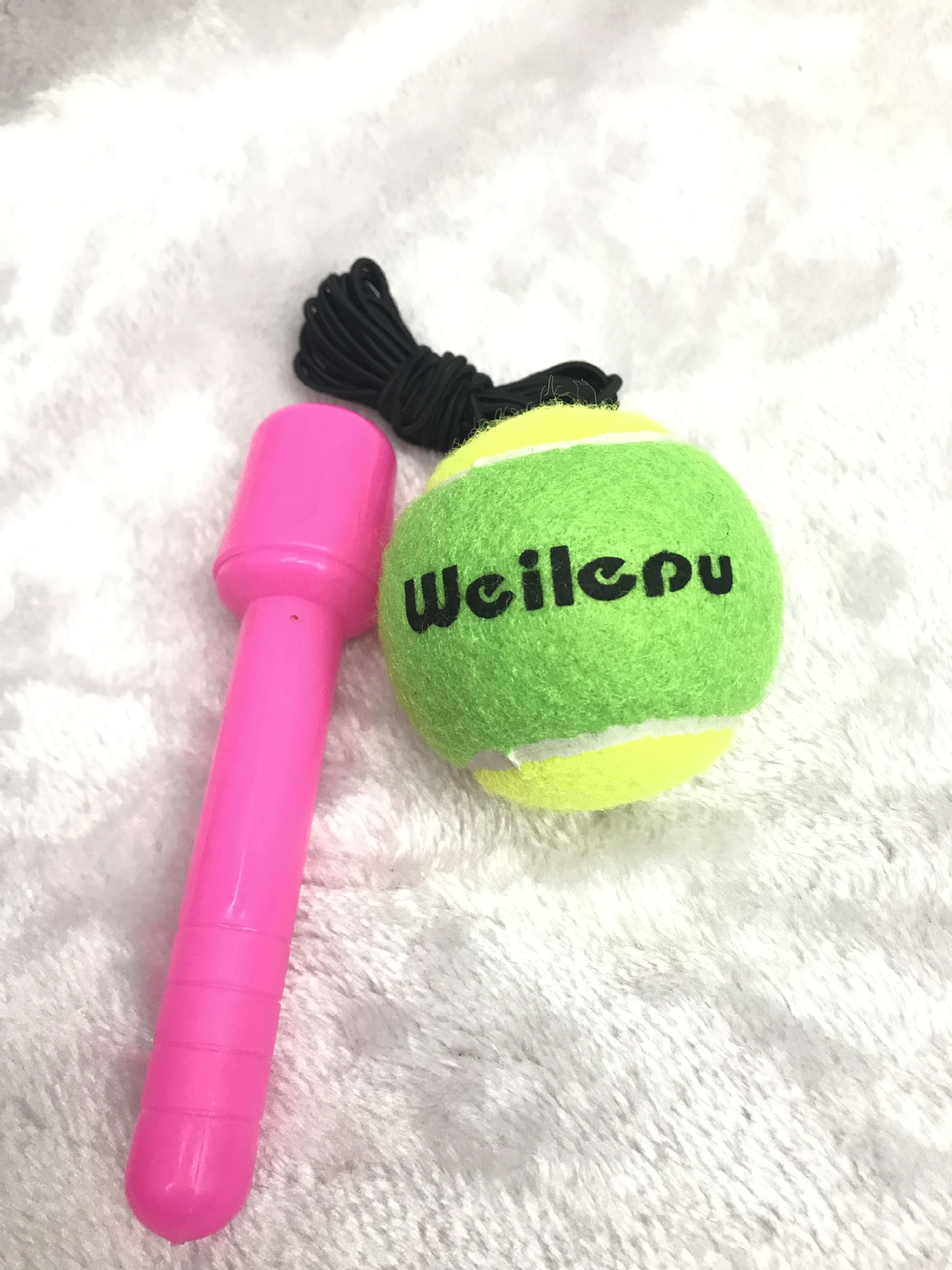 Manufacturer direct sales handle rope tennis training middle aged square fitness hand tennis small wholesale.