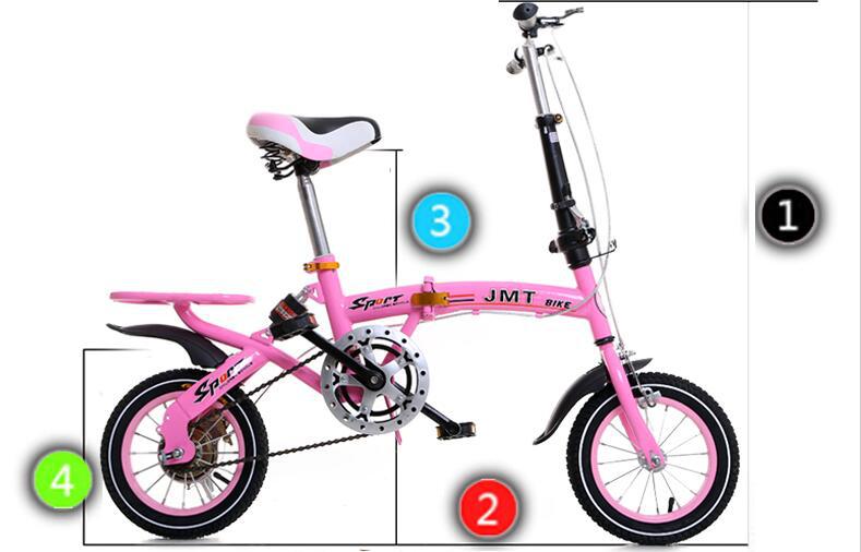 Children folding bicycle adult 16-inch 20-inch high-grade children's road bicycle 12 inches.