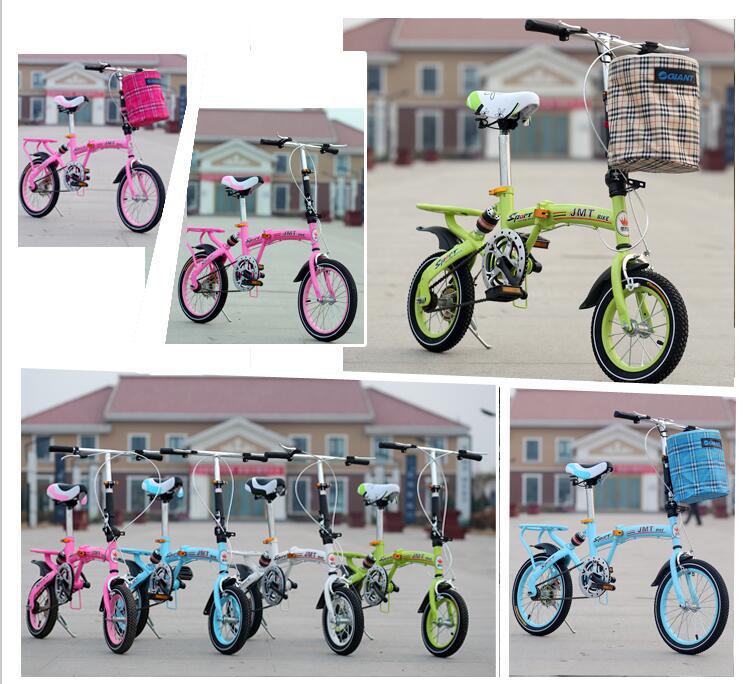 Children folding bicycle adult 16-inch 20-inch high-grade children's road bicycle 12 inches.