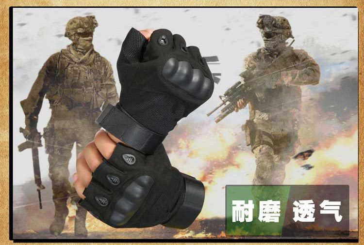SOURCE Factory Direct Sales Training Outdoor Tactics Gloves Cross-Border Wholesale Sports Outdoor Riding Half-Finger Tactical Gloves