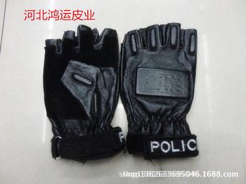 Leather gym half-finger glove leather boxing gloves fan fashion glove leather glove manufacturers and wholesale