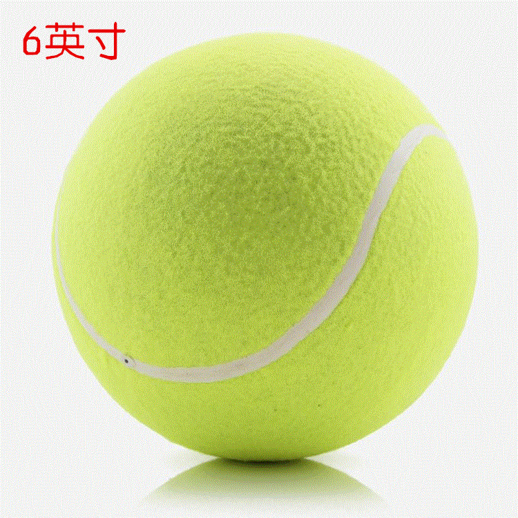 Manufacturer direct-selling inflatable signature big tennis ball 6 inch 15.2cm pet advertising collection LOGO 
