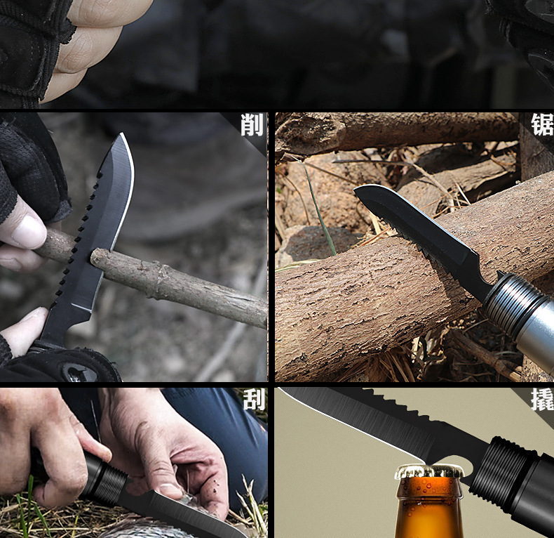 In Stock Wholesale Multi-Functional Shovel Shovel Folding Military Shovel Car Self-Defense Outdoor Camping Life-Saving Tool 2