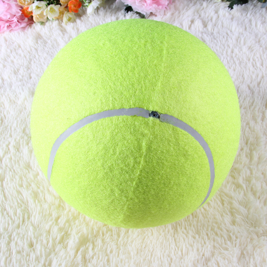 Manufacturer direct-selling inflatable signature large tennis ball 9 inches 22.9cm pet advertising collection LOGO 