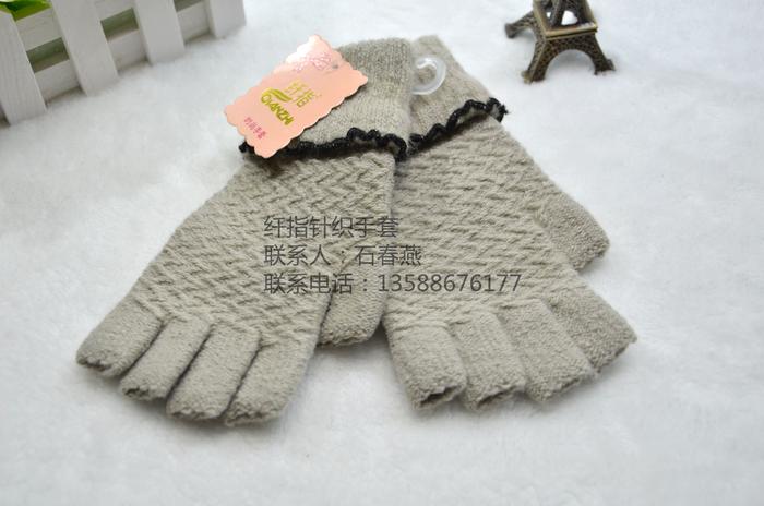 "Fingers gloves" factory direct new women's sweater half-finger glove Yiwu city four areas to buy