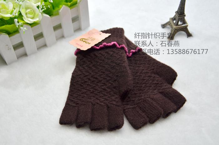"Fingers gloves" factory direct new women's sweater half-finger glove Yiwu city four areas to buy