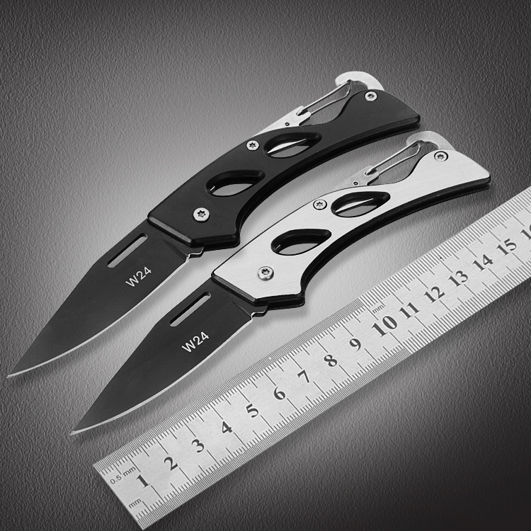 Stainless Steel Folding Knife Outdoor Survival Fruit Camping Knife Gift Knife SelfDefense a Folding Knife Mini Key Knife