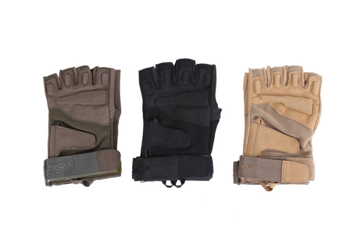 Outdoor sports military half-finger gloves