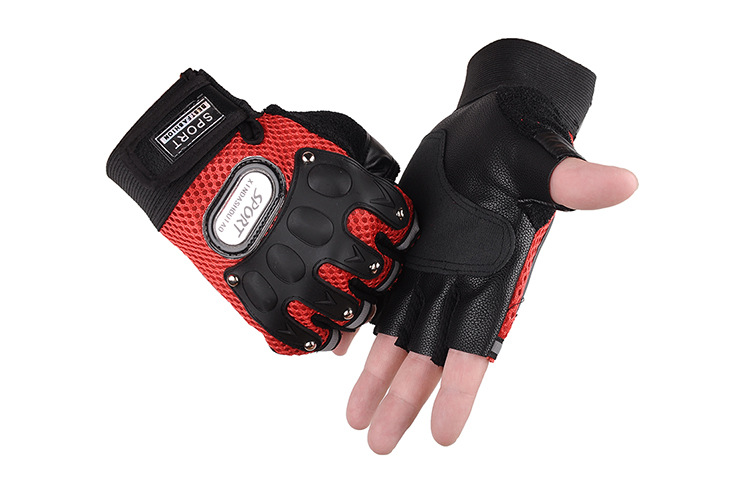 Half-Finger Riding Gloves Men's Spring, Summer, Autumn Breathable and Wearable Outdoor Sports Bicycle Motorcycle Student Fitness Gloves