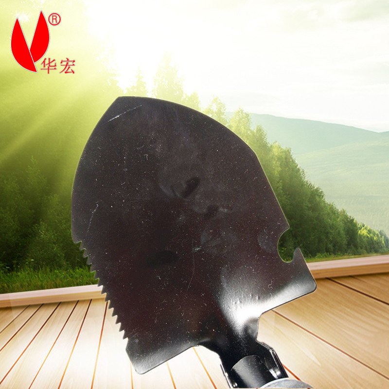 Huahong Military Shovel Multi-Function Folding Military Shovel Folding Army Spade Camouflage Portable Compass Small Military Shovel Outdoor