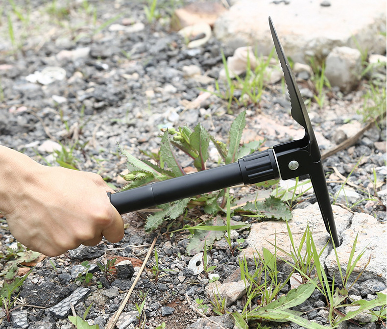 Small Shovel Outdoor Shovel Camping Shovel Four-in-One Multi-Functional Self-Defense Fishing Folding Square Pick Hoe Small Shovel Outdoor Shovel Camping Shovel Four-in-One Multi-Functional Self-Defense Fishing Folding Square Pick Hoe