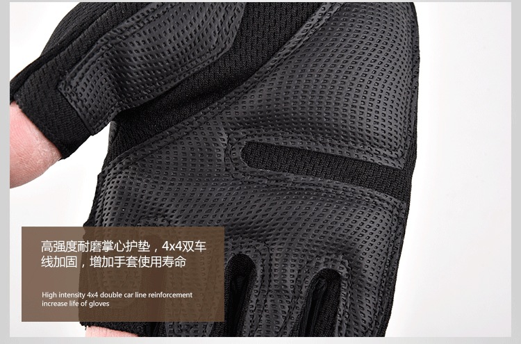 Factory Direct Sales Black Eagle Half-Finger Tactical Gloves Men's Outdoor Fitness Fighting Protective Sports Riding Gloves Wholesale