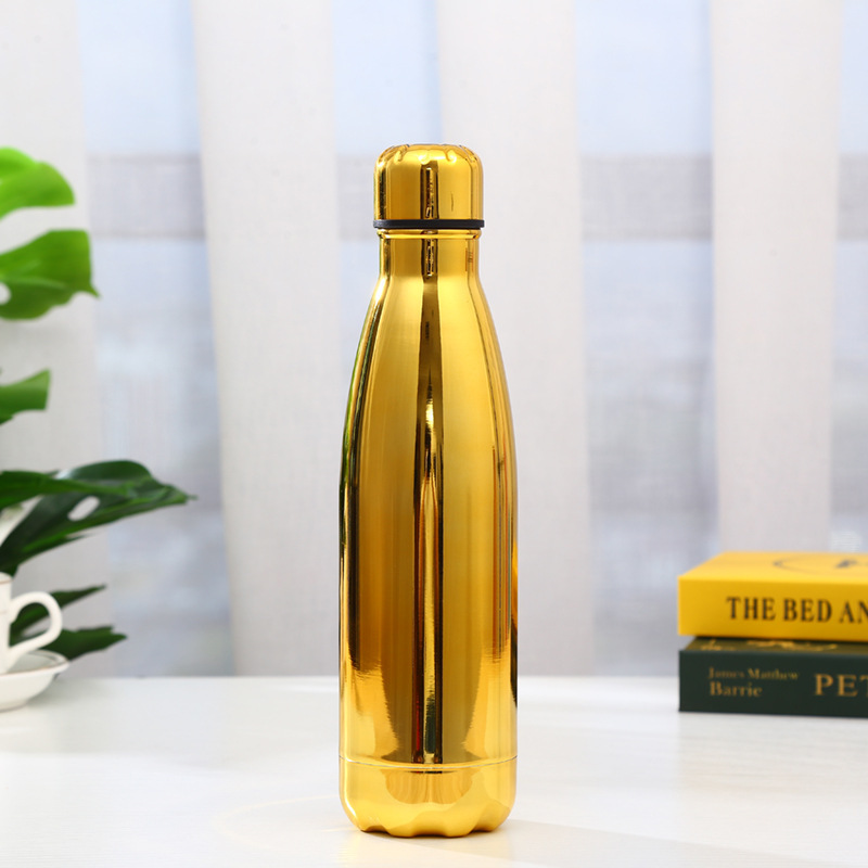 Vacuum Cup Stainless Steel Water Cup Outdoor Portable and Simple Sports Cup Coke Bottle Electroplating Vacuum Cup Stainless Steel Water Cup Outdoor Portable and Simple Sports Cup Coke Bottle Electroplating