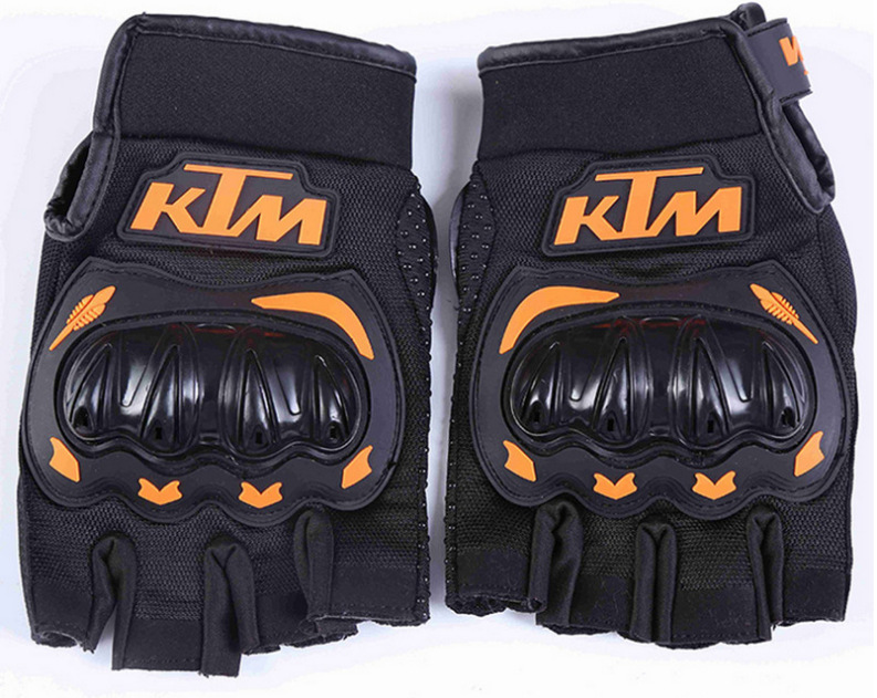 Cross-Border Supply KTM Motorcycle Outdoor Half-Finger Riding Gloves Manufacturer