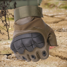 New Black Eagle Oji Tactical Outdoor Half-Finger Riding Gloves Military Fans CS Field Performance Sports Fitness Gloves