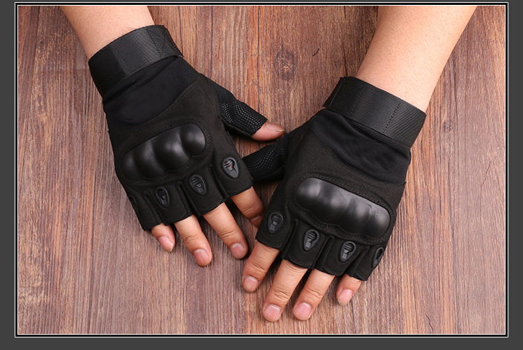 New Black Eagle Oji Tactical Outdoor Half-Finger Riding Gloves Military Fans CS Field Performance Sports Fitness Gloves
