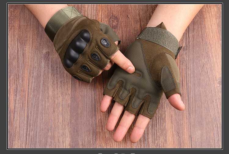 New Black Eagle Oji Tactical Outdoor Half-Finger Riding Gloves Military Fans CS Field Performance Sports Fitness Gloves