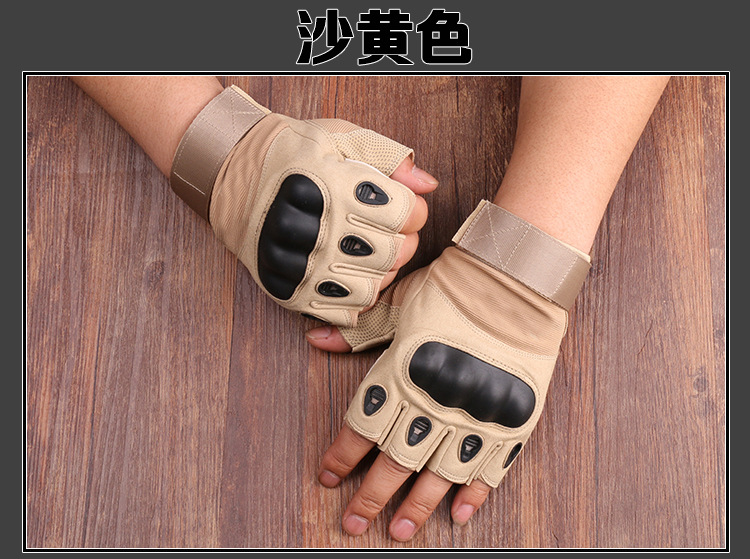 New Black Eagle Oji Tactical Outdoor Half-Finger Riding Gloves Military Fans CS Field Performance Sports Fitness Gloves