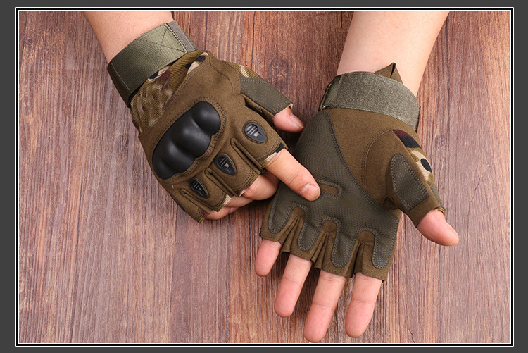 New Black Eagle Oji Tactical Outdoor Half-Finger Riding Gloves Military Fans CS Field Performance Sports Fitness Gloves