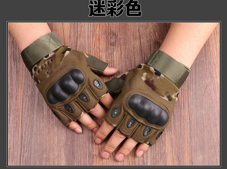 New Black Eagle Oji Tactical Outdoor Half-Finger Riding Gloves Military Fans CS Field Performance Sports Fitness Gloves