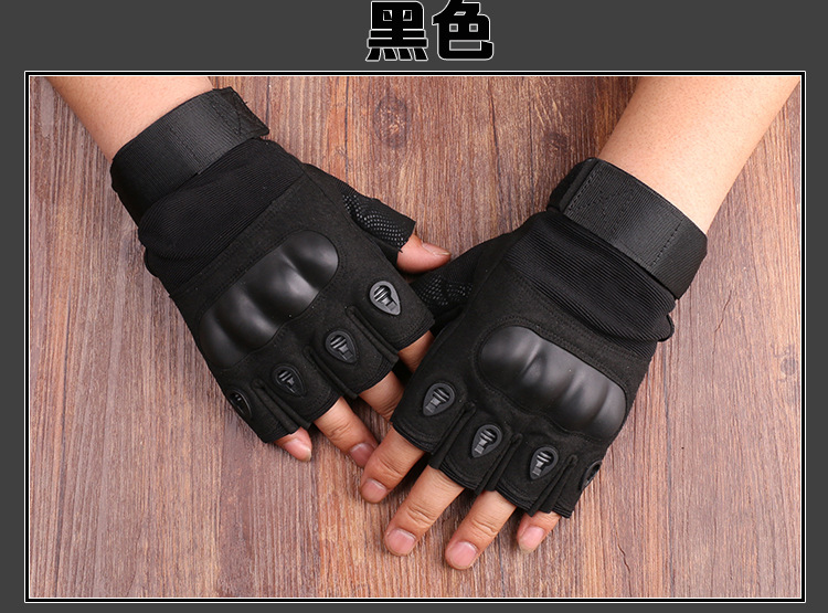 New Black Eagle Oji Tactical Outdoor Half-Finger Riding Gloves Military Fans CS Field Performance Sports Fitness Gloves