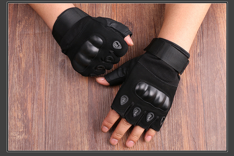 New Black Eagle Oji Tactical Outdoor Half-Finger Riding Gloves Military Fans CS Field Performance Sports Fitness Gloves