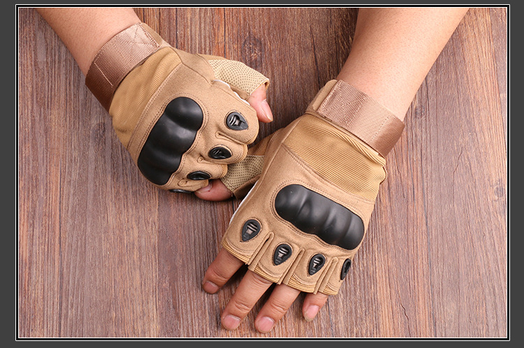 New Black Eagle Oji Tactical Outdoor Half-Finger Riding Gloves Military Fans CS Field Performance Sports Fitness Gloves