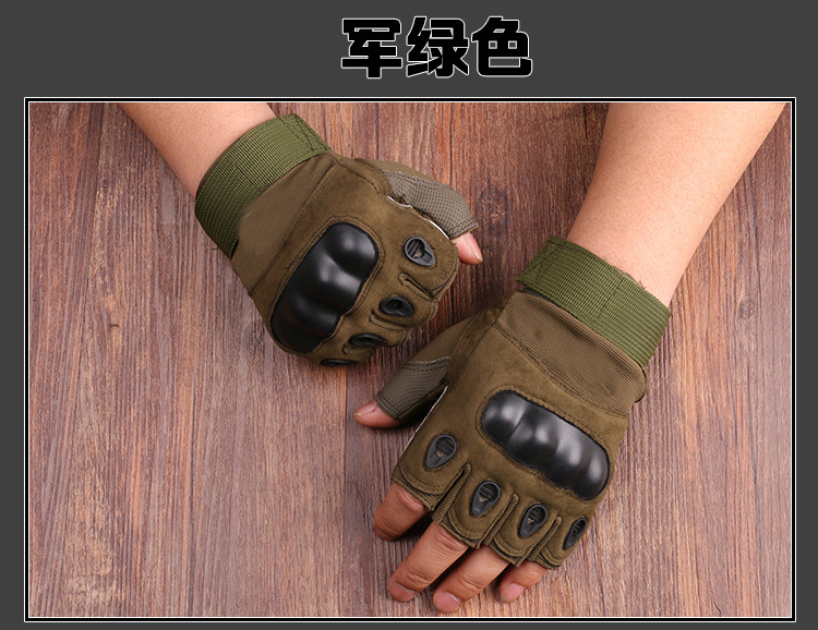 New Black Eagle Oji Tactical Outdoor Half-Finger Riding Gloves Military Fans CS Field Performance Sports Fitness Gloves
