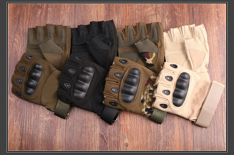 New Black Eagle Oji Tactical Outdoor Half-Finger Riding Gloves Military Fans CS Field Performance Sports Fitness Gloves