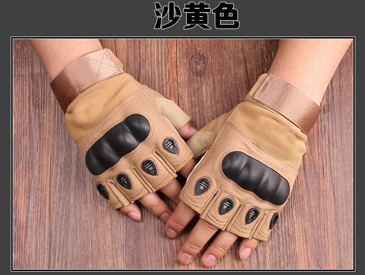 New Black Eagle Oji Tactical Outdoor Half-Finger Riding Gloves Military Fans CS Field Performance Sports Fitness Gloves
