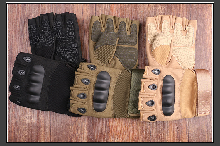 New Black Eagle Oji Tactical Outdoor Half-Finger Riding Gloves Military Fans CS Field Performance Sports Fitness Gloves