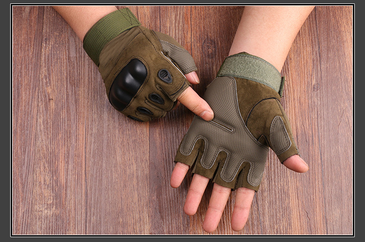 New Black Eagle Oji Tactical Outdoor Half-Finger Riding Gloves Military Fans CS Field Performance Sports Fitness Gloves