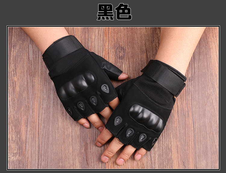 New Black Eagle Oji Tactical Outdoor Half-Finger Riding Gloves Military Fans CS Field Performance Sports Fitness Gloves