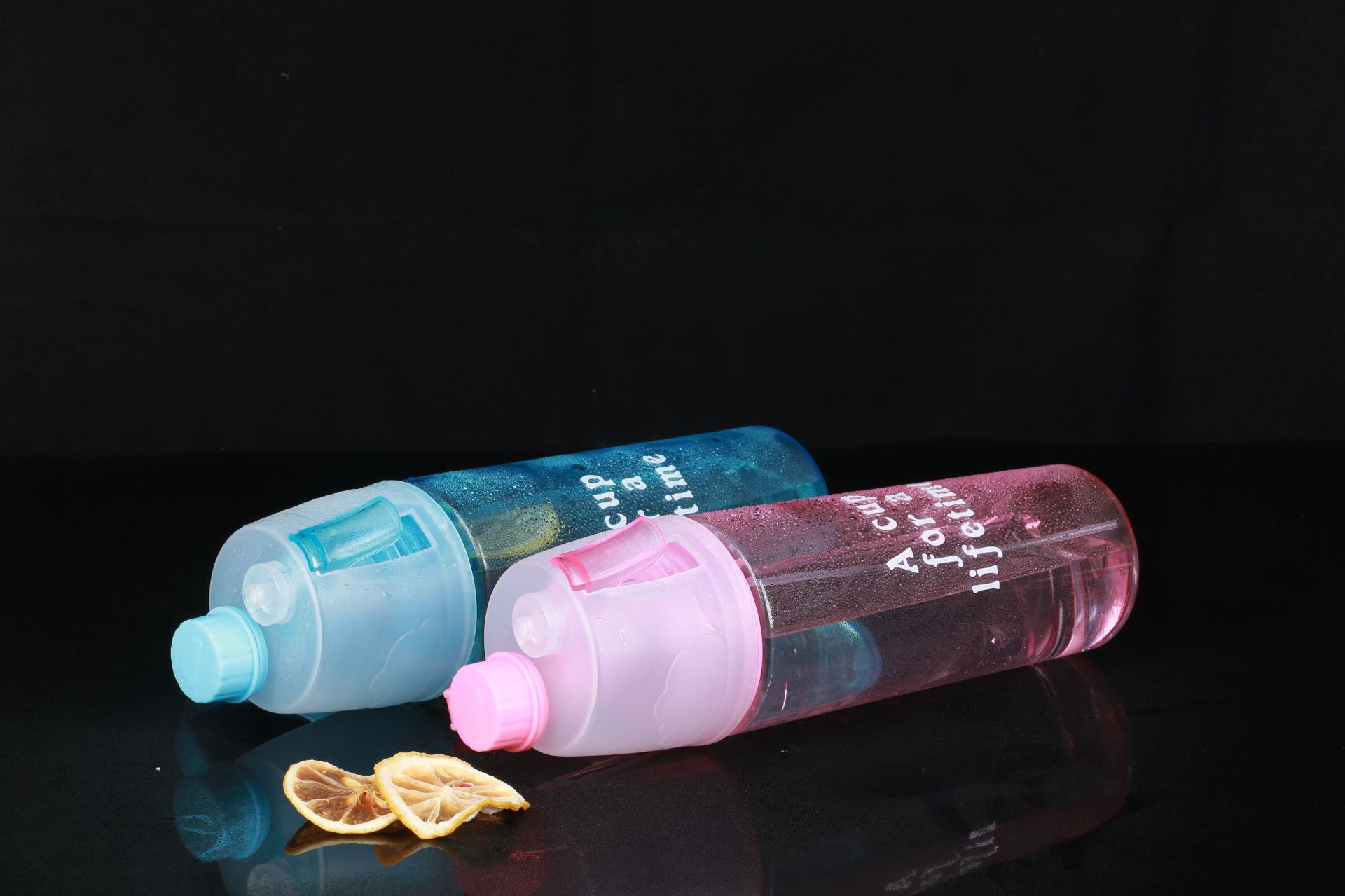 New Spray Cup Children's Straw Household Cup outside Portable Sports Cup Gift Plastic Cup Factory Wholesale