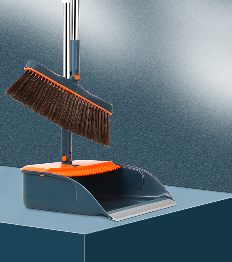 Stand-Able Folding Broom Set Wholesale Broom Dustpan Combination Sweeping Broom Household Plastic Garbage Shovel Delivery Stand-Able Folding Broom Set Wholesale Broom Dustpan Combination Sweeping Broom Household Plastic Garbage Shovel Delivery