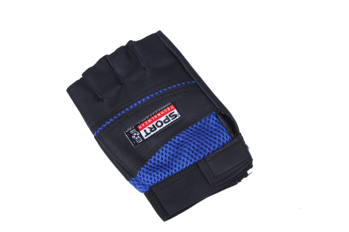 PU mesh riding half-finger gloves sports bicycling PU half-finger gloves