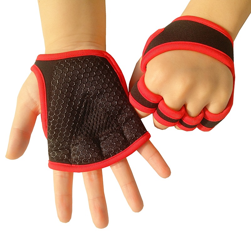 Men&#039;s and Women&#039;s Summer Fitness Gloves Finger-Exposed Wrist Guard Equipment Wait Lifting Anti-Calluses Sports Weightlifting Half-Finger Riding Gloves Logo