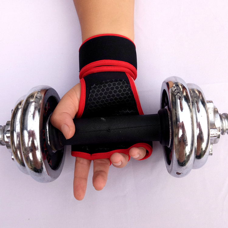 Men's and Women's Summer Fitness Gloves Finger-Exposed Wrist Guard Equipment Wait Lifting Anti-Calluses Sports Weightlifting Half-Finger Riding Gloves Logo